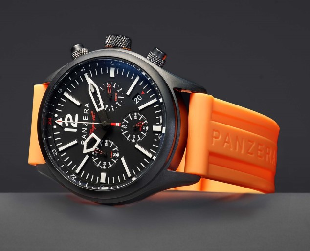 Panzera Flieger 46 Chrono quartz chronograph watch